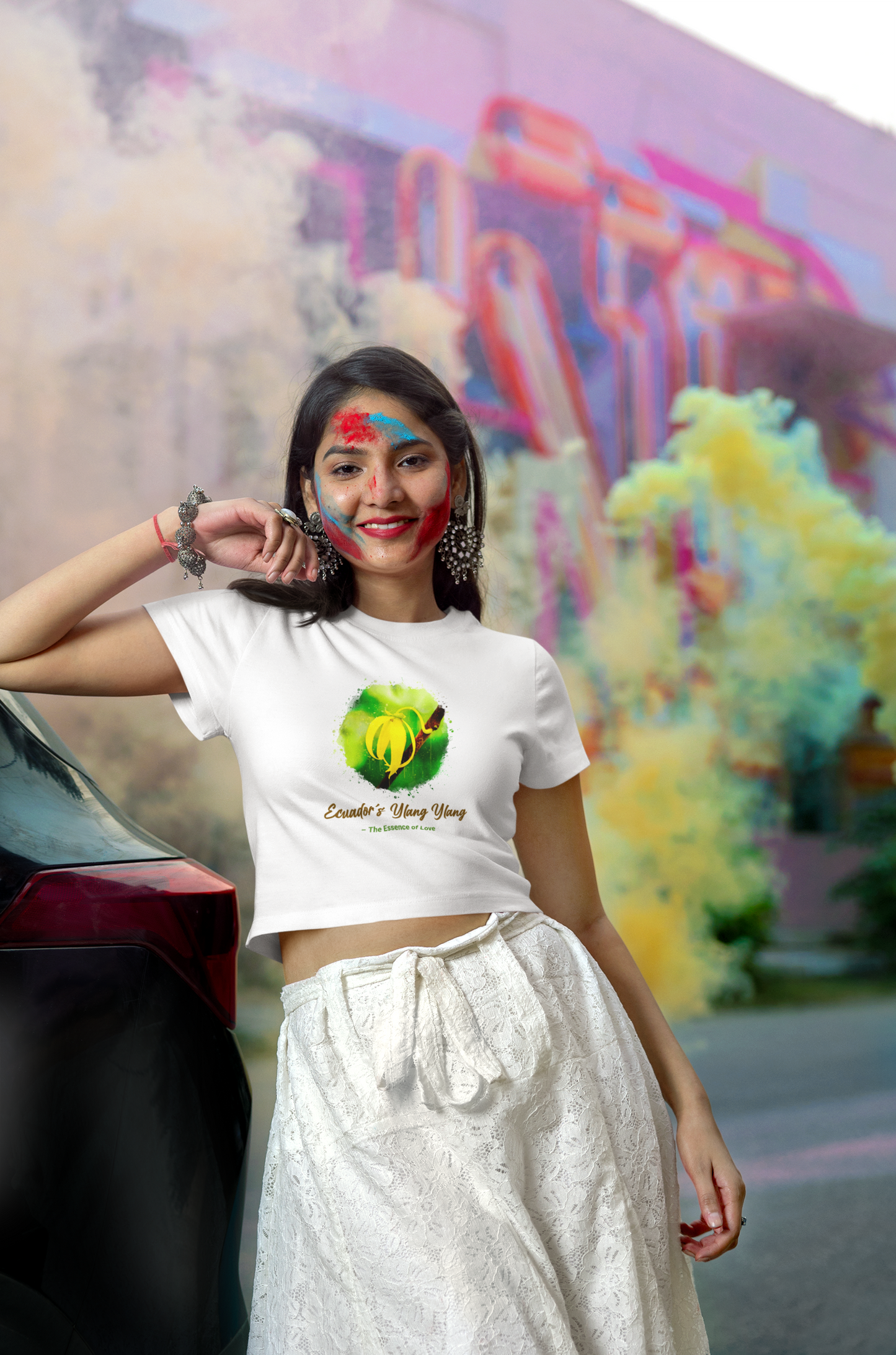 Ladies Cropped Tee - Ecuador Ylang Ylang