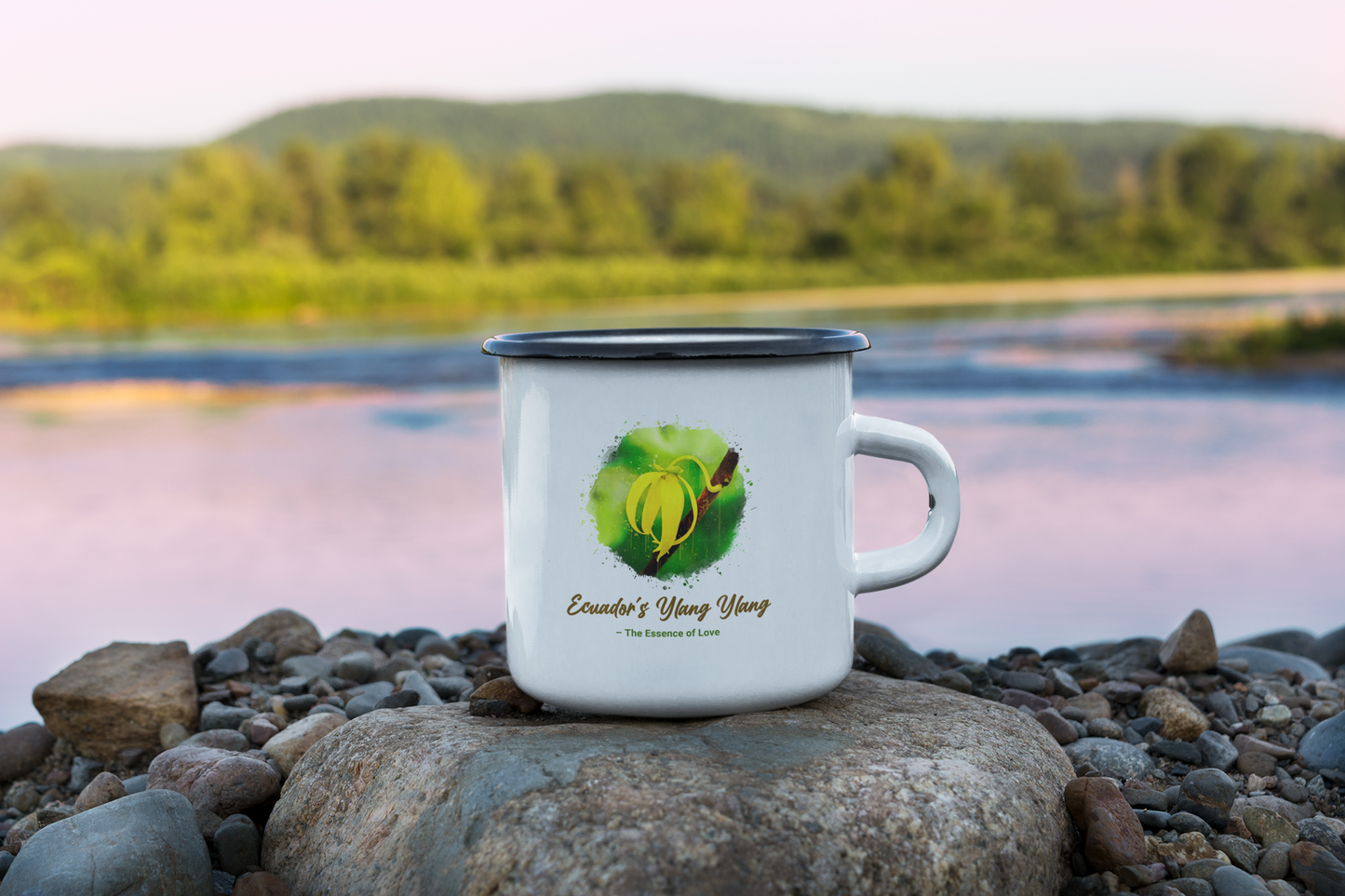 Emaille Tasse - Ecuador´s Ylang Ylang - Essence of Love