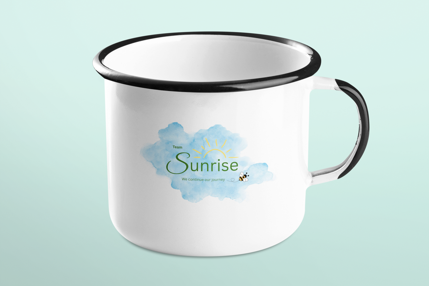 Emaille Tasse - Team Sunrise - Gabriele Lengauer