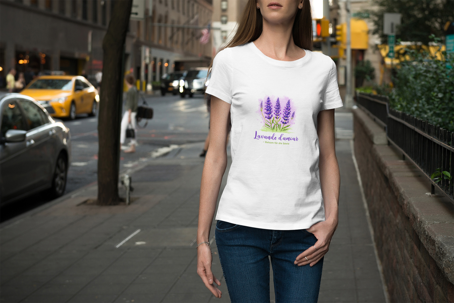 Classic Organic Shirt Women - Lavande d´amour
