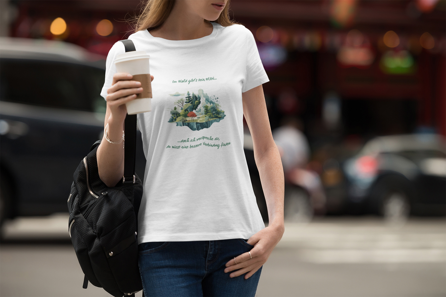 Classic Organic Shirt Women - Im Wald gibts kein WLAN