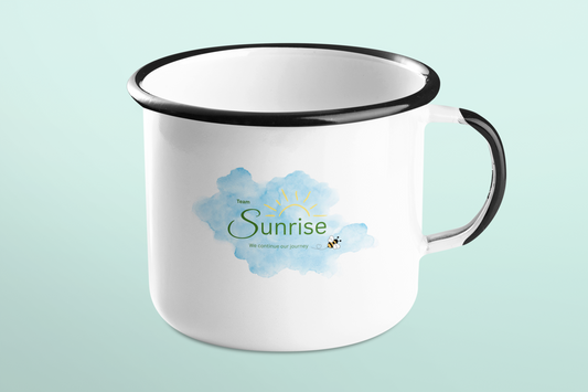 Emaille Tasse - Team Sunrise - Gabriele Lengauer