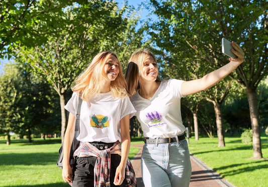 Ladies Cropped Tee - Lavande d´amour